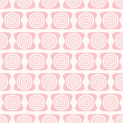 Pastel Pink Doodle Shapes Seamless Vector Repeat Pattern