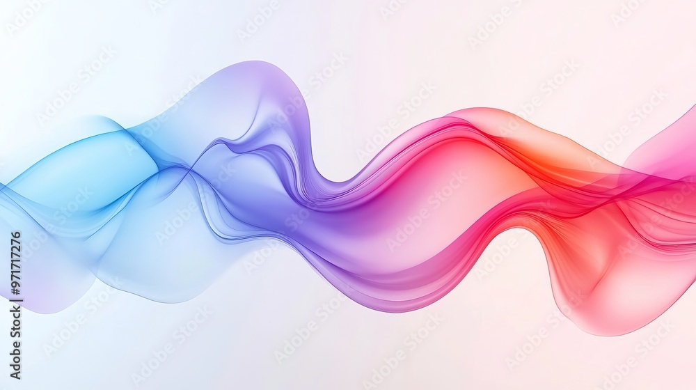 Poster gradient color wave brochure layout and poster design template with abstract composition suitable fo