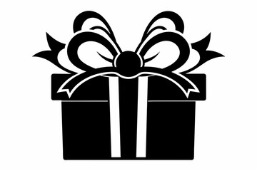  Gift silhouette black vector art illustration