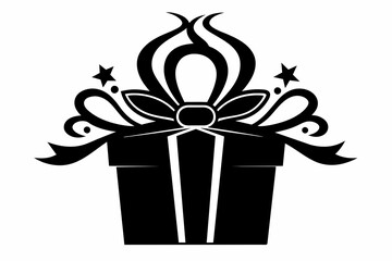  Gift silhouette black vector art illustration