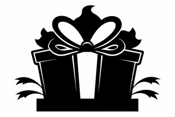  Gift silhouette black vector art illustration