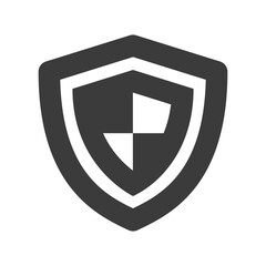 Security shield sign icon vector illustration