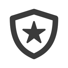 Obraz premium Security shield sign icon vector illustration