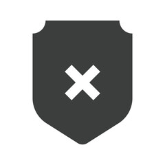 Fototapeta premium Security shield sign icon vector illustration