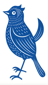 recommend clip art: Vector hand drawn doodle sketch catbird bird silhouette isolated on white background