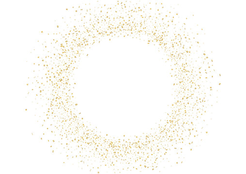 Christmas, new year card template with abstract scattered golden confetti background. Blank space template for banners, cards