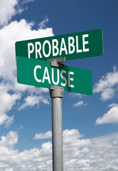 probable cause sign