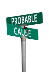 probable cause sign
