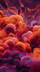 Obraz premium Beautiful abstract background in orange and purple color