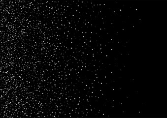 Christmas, new year card template with abstract silver star shaped confetti background.