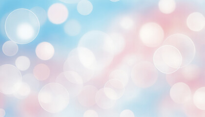 Fototapeta premium Stunning Abstract Background with Soft Bokeh Circles in Light Colors - Perfect for Your Creative Projects