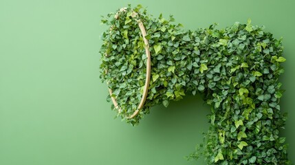 Nature-Inspired Megaphone with Lush Greenery