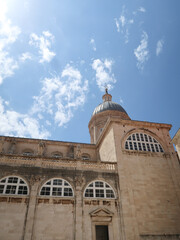 Old buildings in Croatia churches and castles and palace