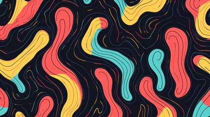 funny lines background generative ai