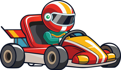 go kart vector illustration 