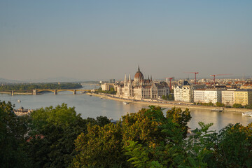 panoramic view of Budapest from the Budavàr Palace