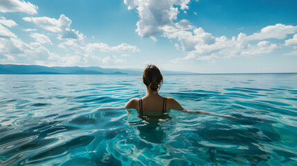 Woman Croatian Adriatic Sea