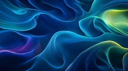 Obraz premium Mesmerizing Fluid Waves of Vibrant Color and Abstract Organic Patterns