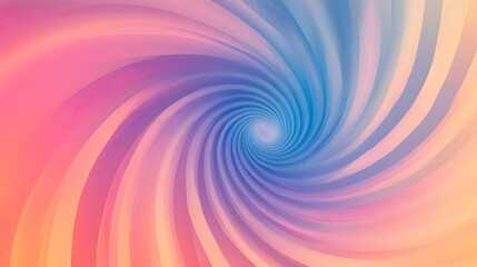 Vibrant Swirling Abstract Pattern in Rainbow Gradient Colors