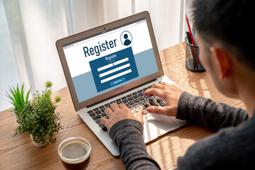 Online registration form for modish form filling on the internet website