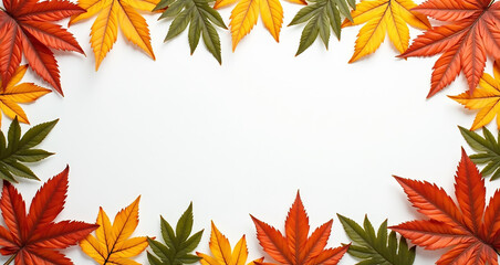 autumn leaves frame