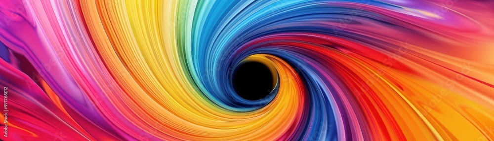 Poster a vibrant swirl of colors creating a mesmerizing abstract pattern, perfect for dynamic backgrounds a