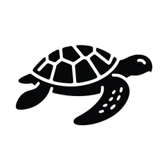 Obraz premium Turtle Silhouette