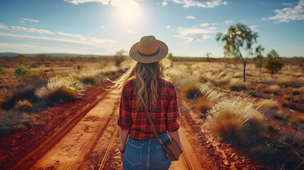 Woman Australian Outback