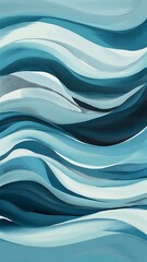 Fototapeta premium Abstract light blue painted background