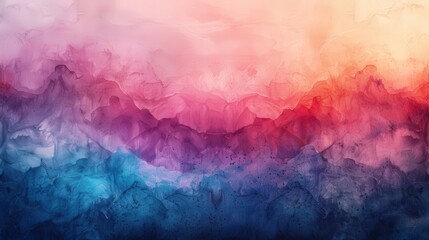 Fototapeta premium Design an abstract watercolor painting with layered textures and subtle gradients, capturing an ethereal and dreamlike quality
