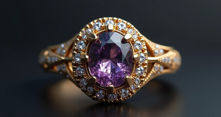 gold ring with diamonds