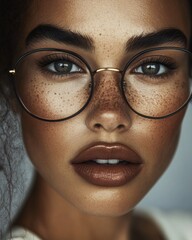 Sophisticated Fashion Model in High-Resolution Portrait