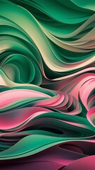 Abstract background with green, pink, purple elements