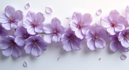 Obraz premium flowers on a wooden table