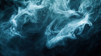 Obraz premium Abstract Smoke Swirls on a Dark Background