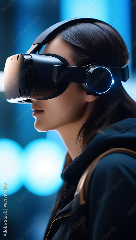 Poster virtual reality world powered ai adapting user preferences