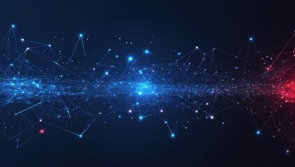 Obraz premium Abstract Digital Network Connection