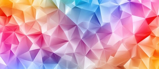 Obraz premium Low Polygon Triangle Pattern Design Background