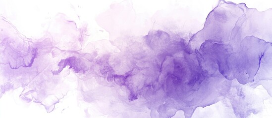 Fototapeta premium Surreal watercolor stains in lilac tones featuring an abstract design created with hand drawn techniques