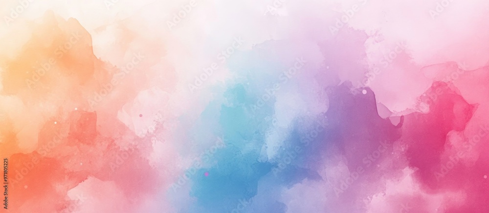 Poster abstract multicolored gradient background watercolor textured design