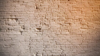 White brick wall texture or background