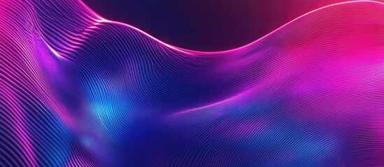 Obraz premium 3D Rendering Of Abstract Neon Lines Elegant Background Vibrant Wallpaper