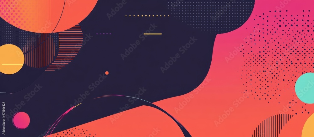 Poster abstract economic background with empty space and sense