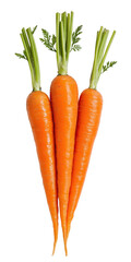 Fresh, vibrant carrots with green tops, perfect for healthy recipes, cooking, and farm-to-table concepts.