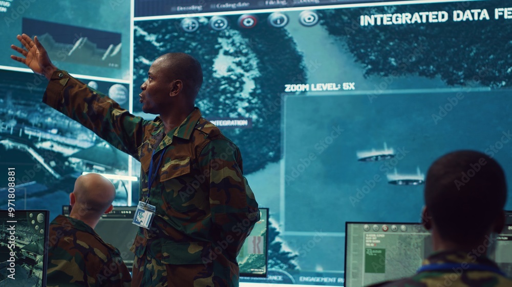 Poster major general updating and maintain the command center databases with current operational data, moni