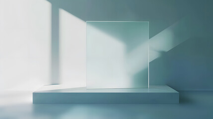 Fototapeta premium Simple modern geometric space