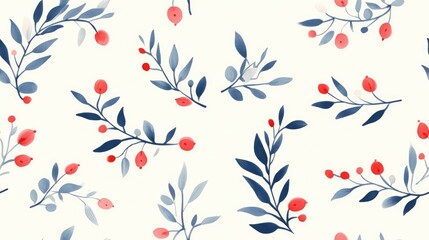 Hand drawn seamless background featuring wreaths on a light backdrop Design elements suitable for invitations greeting cards quotes blogs posters and more