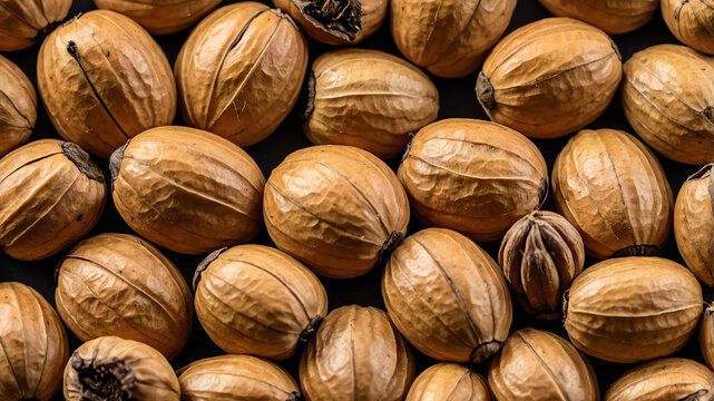 Beech nut with plain white background