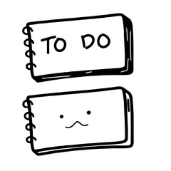 Cute Notebook Vectors | Minimalist Design | 2 Vectors