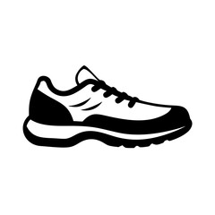 Sport Shoe Silhouette Icon - Transparent Background Clipart